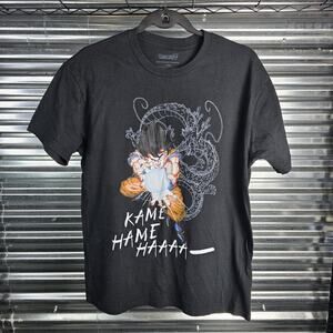 Bioworld Dragon Ball Z Goku Kamehameha Graphic T-Shirt Black Men's Tee